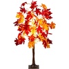 image:imageNearly Natural 4ft PreLit Autumn Weeping Maple Artificial Fall Tree with 180 Warm White LED Lights