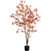 image:imageNearly Natural 5ft Autumn Japanese Maple Artificial Fall Tree  CopperyRed Foliage  Indoor Decor  Bendable Branches