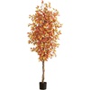 image:imageNearly Natural 7ft Autumn Ficus Artificial Fall Tree