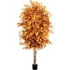 image:imageNearly Natural 8ft Autumn Ficus Artificial Fall Tree