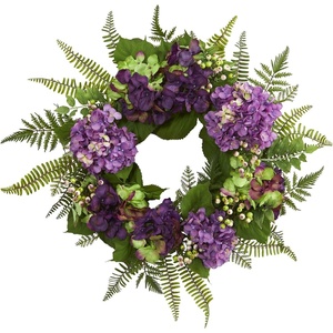 image:imageNearly Natural 24in Artificial Hydrangea Berry Wreath