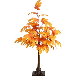 image:imageNearly Natural 3ft PreLit Autumn Maple Artificial Fall Tree with 80 Warm White LED Lights