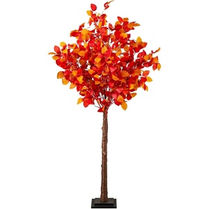 image:imageNearly Natural 5ft PreLit Autumn Artificial Fall Tree with 200 Warm White LED Lights