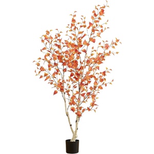 image:imageNearly Natural 6 ft Artificial Autumn Birch Tree Lifelike Fall Room Decor