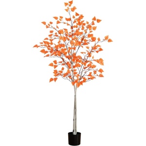 image:imageNearly Natural 6ft Autumn Paper Birch Artificial Fall Tree