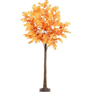 image:imageNearly Natural 6ft PreLit Autumn Maple Artificial Fall Tree with 300 Warm White LED Lights
