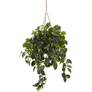 image:imageNearly Natural Pothos Hanging Basket UV Resistant IndoorOutdoor