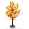 image:imageNearly Natural 21in PreLit Bright Autumn Eucalyptus Artificial Fall Tree with 50 Warm White LED Lights
