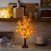 image:imageNearly Natural 21in PreLit Bright Autumn Eucalyptus Artificial Fall Tree with 50 Warm White LED Lights