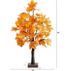 image:imageNearly Natural 2ft PreLit Autumn Maple Artificial Fall Tree with 24 Warm White LED Lights