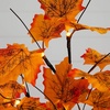 image:imageNearly Natural 2ft PreLit Autumn Maple Artificial Fall Tree with 24 Warm White LED Lights