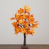 image:imageNearly Natural 2ft PreLit Autumn Maple Artificial Fall Tree with Acorns amp Pinecones  18 Warm White LED Lights