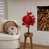 image:imageNearly Natural 2ft PreLit Red Autumn Maple Artificial Fall Tree with 50 Warm White LED Lights