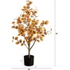 image:imageNearly Natural 3ft Autumn Eucalyptus Artificial Tree  Harvest Season Decor  Indoor Fall Foliage Display