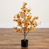 image:imageNearly Natural 3ft Autumn Eucalyptus Artificial Tree  Harvest Season Decor  Indoor Fall Foliage Display