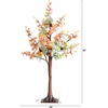 image:imageNearly Natural 3ft PreLit Autumn Eucalyptus Artificial Fall Tree with Pinecones Berries and 36 Warm White LED Lights