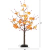 image:imageNearly Natural 3ft PreLit Autumn Maple Artificial Fall Tree with Berries and 36 Warm White LED Lights