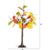 image:imageNearly Natural 3ft PreLit Autumn Maple Artificial Fall Tree with Pinecones Acorns and 36 Warm White LED Lights