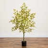 image:imageNearly Natural 4ft Autumn Nandina Artificial Fall Tree  Harvest Season Decor  Indoor Faux Plant  Premium Materials