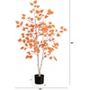 image:imageNearly Natural 4ft Autumn Paper Birch Artificial Fall Tree  Lifelike Foliage for Seasonal Home Dcor