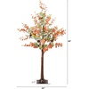 image:imageNearly Natural 4ft PreLit Autumn Eucalyptus Fall Tree with Pinecones Berries amp 60 LED Lights