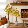 image:imageNearly Natural 4ft PreLit Green Autumn Oak Artificial Fall Tree with 150 Warm White LED Lights