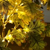 image:imageNearly Natural 4ft PreLit Green Autumn Oak Artificial Fall Tree with 150 Warm White LED Lights