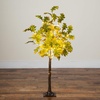 image:imageNearly Natural 4ft PreLit Green Autumn Oak Artificial Fall Tree with 150 Warm White LED Lights