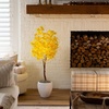 image:imageNearly Natural 4ft PreLit Yellow Autumn Maple Artificial Fall Tree with 150 Warm White LED Lights