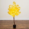 image:imageNearly Natural 4ft PreLit Yellow Autumn Maple Artificial Fall Tree with 150 Warm White LED Lights
