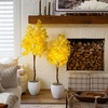 image:imageNearly Natural 4ft PreLit Yellow Autumn Maple Artificial Fall Tree with 150 Warm White LED Lights