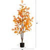 image:imageNearly Natural 5ft Artificial Autumn Oak Tree  Harvest Season Decor  Indoor Fall Foliage Display