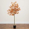image:imageNearly Natural 5ft Autumn Birch Leaf Artificial Fall Tree  Harvest Season Decor  Indoor Faux Plant Display