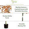 image:imageNearly Natural 5ft Autumn Birch Leaf Artificial Fall Tree  Harvest Season Decor  Indoor Faux Plant Display