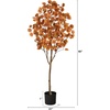 image:imageNearly Natural 5ft Autumn Eucalyptus Artificial Tree