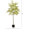 image:imageNearly Natural 5ft Autumn Nandina Artificial Fall Tree  Harvest Season Decor  Indoor Faux Plant  Vibrant Foliage Mimics Turning Leaves of Autumn