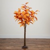image:imageNearly Natural 5ft PreLit Autumn Maple Artificial Fall Tree with 240 Warm White LED Lights