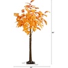 image:imageNearly Natural 5ft PreLit Autumn Maple Artificial Fall Tree with 240 Warm White LED Lights