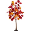 image:imageNearly Natural 5ft PreLit Autumn Weeping Maple Artificial Fall Tree with 240 Warm White LED Lights