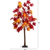 image:imageNearly Natural 5ft PreLit Autumn Weeping Maple Artificial Fall Tree with 240 Warm White LED Lights