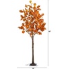 image:imageNearly Natural 5ft PreLit Burnt Orange Autumn Maple Artificial Fall Tree with 240 Warm White LED Lights