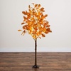 image:imageNearly Natural 5ft PreLit Burnt Orange Autumn Maple Artificial Fall Tree with 240 Warm White LED Lights