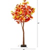 image:imageNearly Natural 5ft PreLit Shades of Autumn Maple Artificial Fall Tree with 270 Warm White LED Lights
