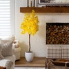image:imageNearly Natural 5ft PreLit Yellow Autumn Maple Artificial Fall Tree with 250 Warm White LED Lights