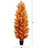 image:imageNearly Natural 5ft UV Resistant Autumn Artificial Fall Cedar Tree IndoorOutdoor