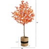 image:imageNearly Natural 6ft Artificial Autumn Maple Tree with Handmade Jute amp Cotton Basket