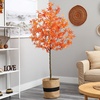 image:imageNearly Natural 6ft Artificial Autumn Maple Tree with Handmade Jute amp Cotton Basket