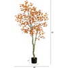 image:imageNearly Natural 6ft Autumn Birch Leaf Artificial Fall Tree  Harvest Season Decor  Indoor Faux Plant Display