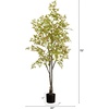 image:imageNearly Natural 6ft Autumn Nandina Artificial Fall Tree