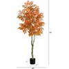 image:imageNearly Natural 6ft Autumn Sumac Artificial Fall Tree  Harvest Season Decor  Indoor Faux Plant  Vibrant Foliage Mimics Turning Leaves of Autumn